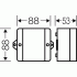 D 9120 Коробка распределительная пустая 88х88х53 IP55/IP65 серая