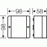 D 9140 Коробка распределительная 98х98х58 IP55/IP65 серая 