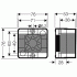 DE 9221 Коробка распределительная пустая, IP 55, 76х76x53, белая,с мембранами