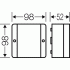 DE 9341 Коробка распределительная пустая 98х98х52 IP55 белая c мембранами