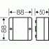 DP 9020 Коробка распределительная пустая 88х88х49 IP54 серая для кабель-канала 