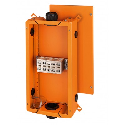 FK 6505 Коробка огнестойкая клеммная 5-полюсная 6-50кв.мм 276х515х138 IP66 оранжевая, Е30-Е90