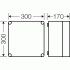 K 0200 Коробка распределительная гладкие стенки 300х300х170 IP65 серая с прозрачной крышкой