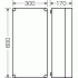 K 0400 Коробка распределительная гладкие стенки 300х600х170 IP65 серая с прозрачной крышкой 