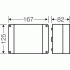 K 8105 - Коробка ответвительная , IP 65, 125х167х82, серый, гладкие стенки Макс. М32, 5-полюсный клеммник, под кабель до 4-10/16 мм2