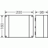 K 8255 - Коробка ответвительная пустая, IP 65, 160х200х98, серый, гладкие стенки Макс. М40, 5-полюсный клеммник 10-25/35 мм2