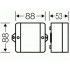 KD 5120 - Коробка клеммная пустая, стойкая к УФ, IP 66/67, 88х88х53,черный,отверстия на 7 вводов  M20