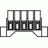 KKL 06 Клеммник 2.5-10 кв.мм пятиполюсный 