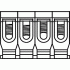 KLS 50  Клеммник 16-50 кв.мм 4-полюсный 