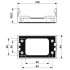 Рамка с защелками - CES-B10-SF-PLBK - 0801655