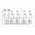 Коробка датчика и исполнительного элемента - SACB-4/ 4-L-C NPN SCO - 1537077