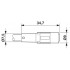 Кабель для датчика / исполнительного элемента - SAC-3P- 0,6-PUR/M 8SIFS - 1417703