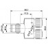 Y-разветвитель - SAC-3P-M12Y/2XM12FS B PE S21 - 1514016