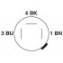 Коробка датчика и исполнительного элемента - SACB- 8/3-L- 5,0PUR QO-0,34 - 1548480