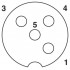 Y-разветвитель - SAC-3P-M12Y/2XM12FS PE S21 - 1511789