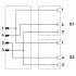 Кабель для датчика / исполнительного элемента - SAC-3P-M8Y/2X0,6-PUR/M 8FR - 1458716