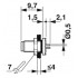 Встраиваемые разъемы - SACC-DSI-M5MS-3CON-L180 - 1530621