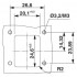 Комплект монтажной рамы - VS-08-A-RJ45/MOD-1-IP67-SET-BU - 1689488