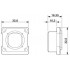 Монтажные рамы - VS-08-A-RJ45/MOD-1-IP67 - 1689080