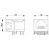 Гнездовая вставка для RJ45 - VS-08-BU-RJ45-6/LH-1 - 1653087
