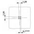 Встраиваемые разъемы - SACC-DSI-M5MS-4CON-L180 - 1530634