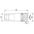 Разъем - SACC-M12FS-4CON-PG7-M - 1681127