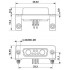Комбинированная контактная вставка D-SUB - VS-15-BU-DSUB-2P-5S-LH - 1655344