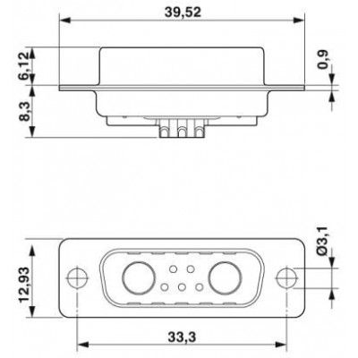 Комбинированная контактная вставка D-SUB - VS-15-ST-DSUB-2P-5S - 1688227