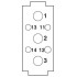 Модуль для установки контактов - HC-M-03/04-CT-F - 1414365