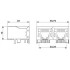 Гнездовая вставка для RJ45 - VS-08-BU-RJ45/LP-4 - 1688609