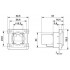 Комплект монтажной рамы - VS-08-A-RJ45/MOD-1-IP67-SET-BU - 1689488