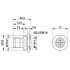 Встраиваемые разъемы - SACC-E-M12MS-5CON-M16 PSCUP - 1436398
