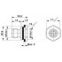 Встраиваемые разъемы - SACC-E-M12MS-8CON-M16 PSCUP - 1436408