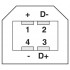 Гнездовая вставка USB - VS-04-BUB-FK-F/IP67 - 1653867