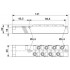 Коробка датчика и исполнительного элемента - SACB- 8/3-L-10,0PUR-M8 - 1516069