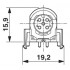Встраиваемые разъемы - SACC-CI-M12FS-4CON-L 90 SH SCO - 1432444