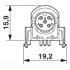 Встраиваемые разъемы - SACC-DSIV-FS-5CON-L90 SH SCO - 1438024