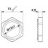 Гайка ЭМВ - SACC-M12-KD-NUT-SH - 1440151
