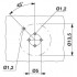 Встраиваемые разъемы - SACC-DSI-MS-4CON-M12-SCO SH - 1552955