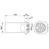 Встраиваемые разъемы - SACC-CI-M12MS-17CON-L180 THR - 1442007