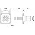 Встраиваемые разъемы - SACC-SQ-M12MSB-5CON-25F/0,5 - 1440999