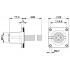 Встраиваемые разъемы - SACC-SQ-M12FSD-4CON-25F/0,5 - 1440960