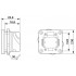 Комплект монтажной рамы - VS-V1-F-RJ45-MNNA-1-C-S-JJ-S - 1419184