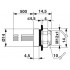 Встраиваемые разъемы - SACC-DSI-M 8FS-3CON-M12/0,5 - 1453449