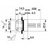 Встраиваемые разъемы - SACC-DSI-M 8FS-4CON-M12/0,5 - 1453452