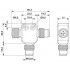 Т-распределитель - SAC-M12T/2XM12 PB - 1440672