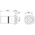 Встраиваемые разъемы - SACC-CI-M12MS-5CON-L180-THR SH - 1432350