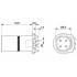Встраиваемые разъемы - SACC-CI-M12MS-4CON-L180 THR SH - 1439939