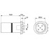 Встраиваемые разъемы - SACC-CI-M12MSB-5CON-L180 THR - 1552230