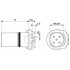 Встраиваемые разъемы - SACC-CI-M12FS-5CON-L180-THR SH - 1432363
